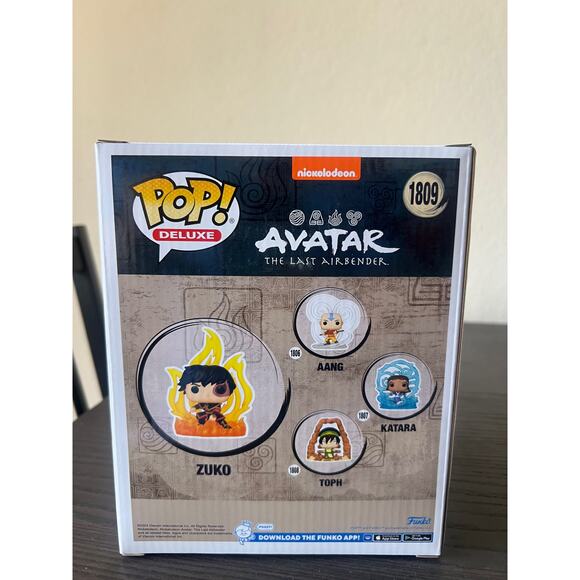 DELUXE Zuko Funko Pop #1809 Avatar Last Airbender ATLA Anime Fire Nation Nick - Picture 3 of 6